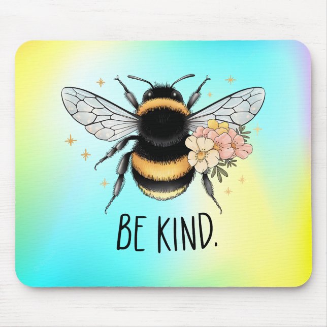 Be Kind Honey Bee Clipart-57650 Mouse Pad (Front)