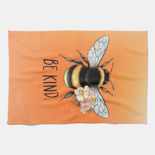Be Kind Honey Bee Clipart-57650 Tea Towel