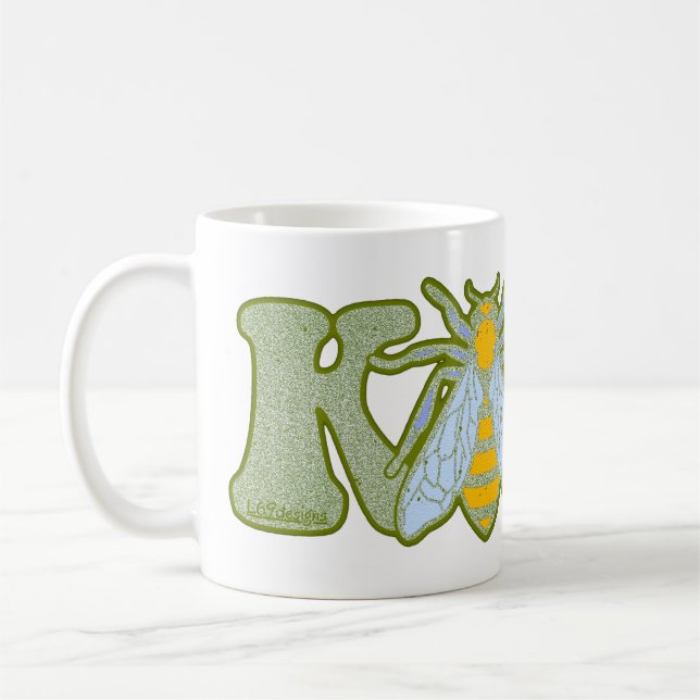BE KIND inspirational motivational bee             Coffee Mug (Left)