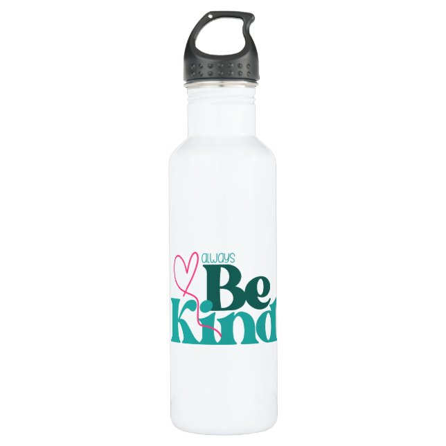Be Kind Inspirational Quote 710 Ml Water Bottle (Front)