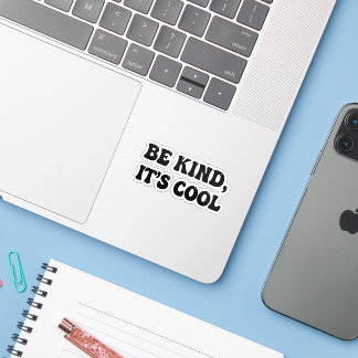 "Be Kind, It's Cool" Retro Sticker