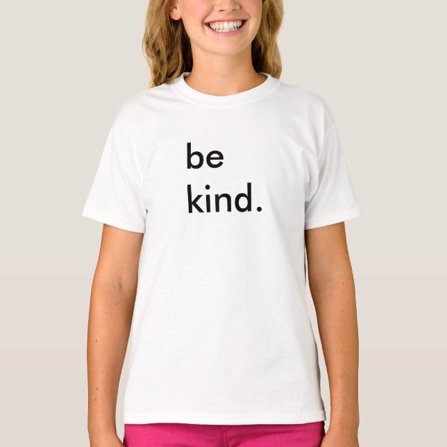 Be Kind Kids White T-Shirt (Front)