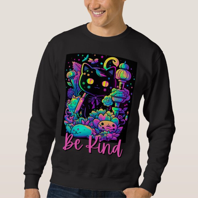 Be Kind Kindnes For Women Kids Men Cute Flowers Fl Sweatshirt (Front)