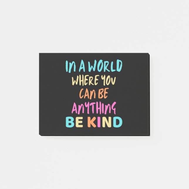 Be Kind Kindness Post-it Notes (Front)