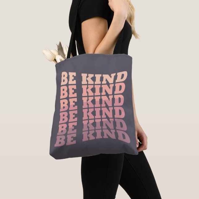 Be kind kindness tote bag (Close Up)