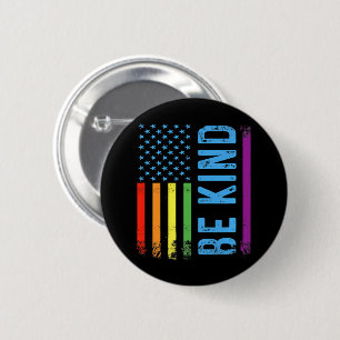 Be Kind Lgbt Lgbtq Gay Pride Rainbow 6 Cm Round Badge