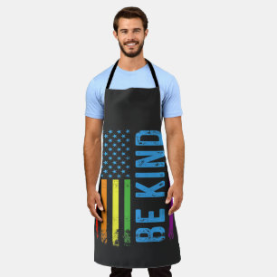 Be Kind Lgbt Lgbtq Gay Pride Rainbow Apron
