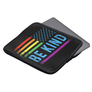 Be Kind Lgbt Lgbtq Gay Pride Rainbow Laptop Sleeve