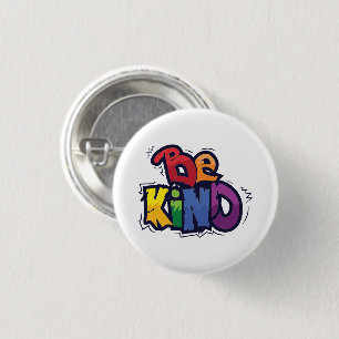 Be Kind LGBTQ Rainbow Pride Month 3 Cm Round Badge