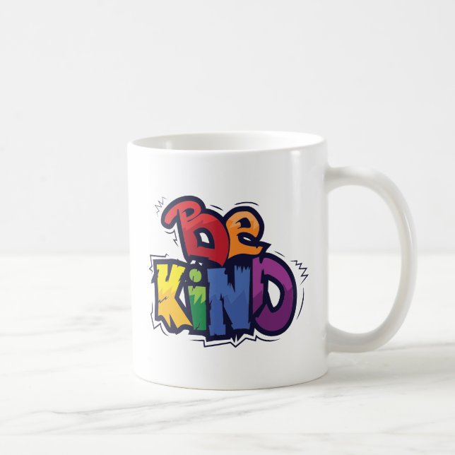 Be Kind | LGBTQ | Rainbow | Pride Month Coffee Mug (Right)