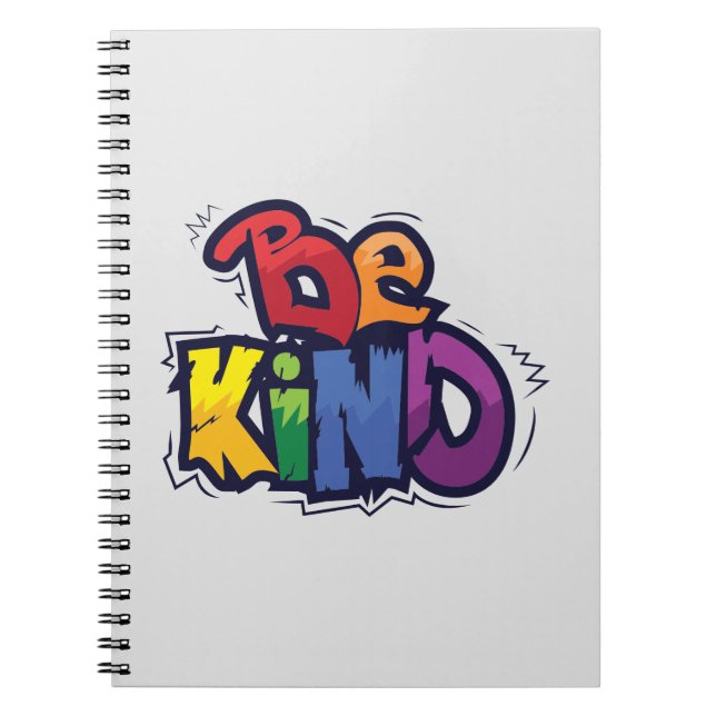Be Kind | LGBTQ | Rainbow | Pride Month Notebook (Front)