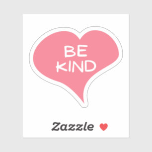 BE KIND Love Heart Vinyl Sticker