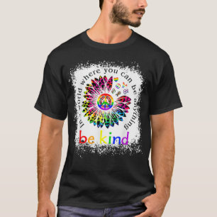 Be Kind Love Rainbow LGBT Pride LGBTQ Leopard Tied T-Shirt