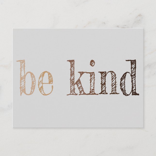 Be Kind Melanin Postcard (Front)