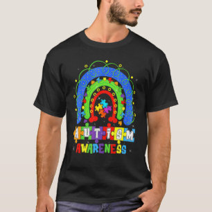 Be Kind Men Women Rainbow Inspirational Autism Awa T-Shirt