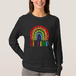 Be Kind Men Women Rainbow Inspirational Autism Awa T-Shirt