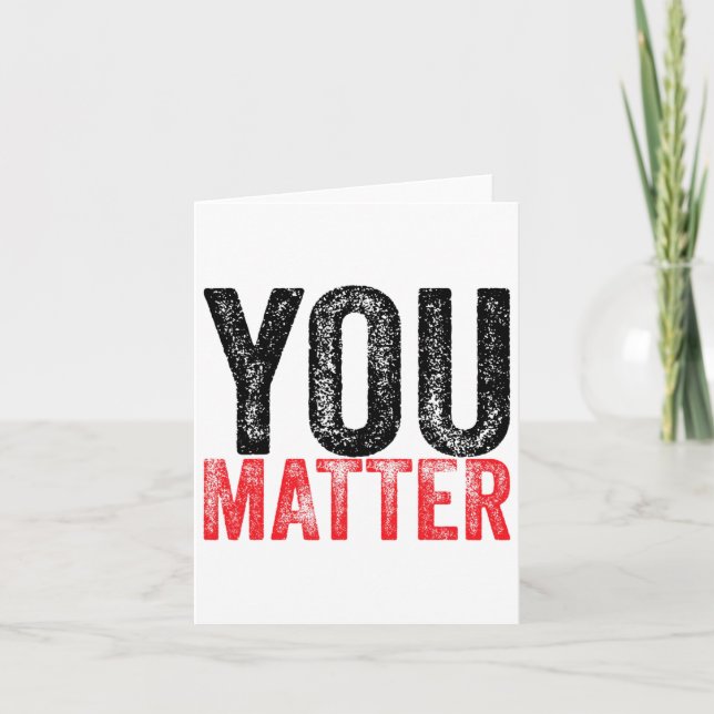 Be Kind Mental Health Awareness You Problem  Card (Front)