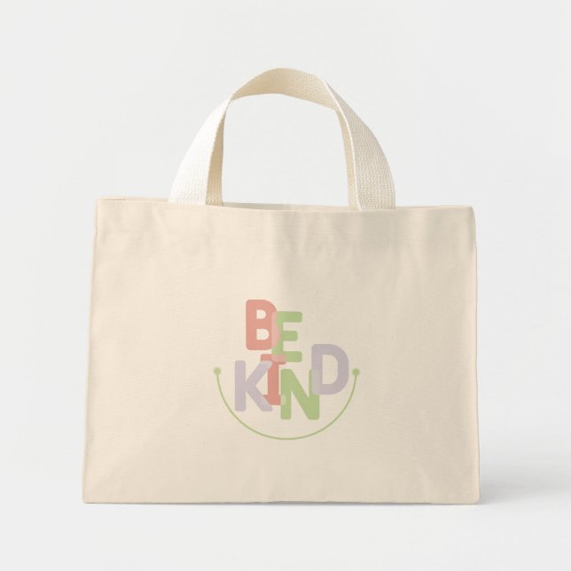 Be kind mini tote bag (Front)
