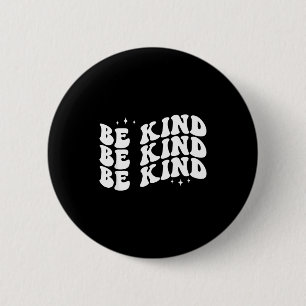 Be kind minimalist love kindness positive 6 cm round badge