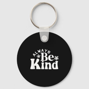 Be kind minimalist love kindness positive  key ring