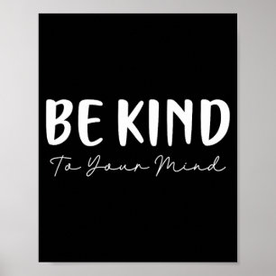 Be kind minimalist love kindness positive poster