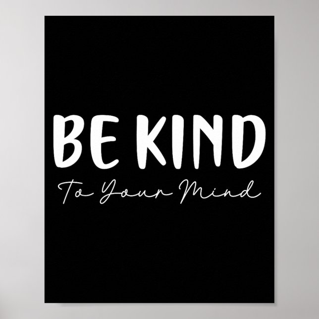 Be kind minimalist love kindness positive  poster (Front)