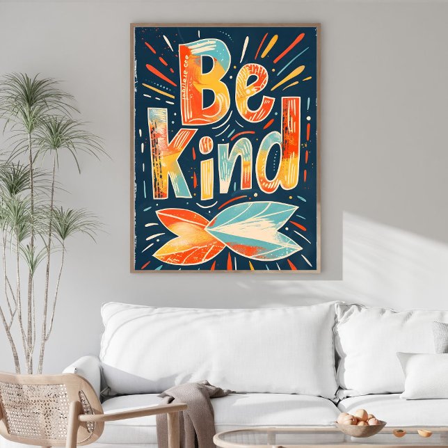 Be Kind Motivational Motivating Wall Art (Creator Uploaded)