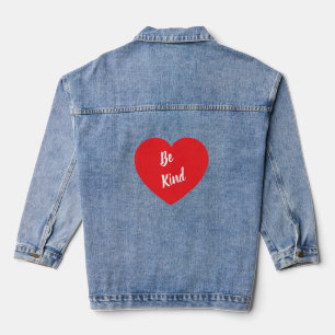 Be Kind on women's  jean jacket