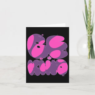 Be Kind Pink And Purple Sticker Card