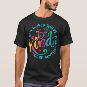 Be Kind Positive Quote Choose Kindness Floral Men  T-Shirt