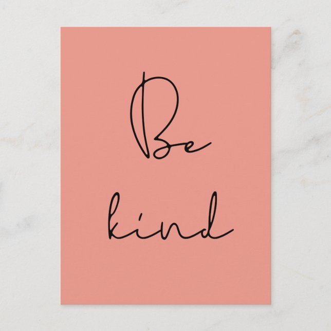 Be kind postcard (Front)