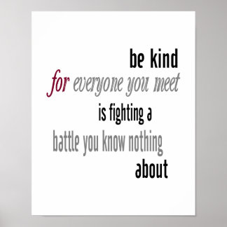 Be Kind Poster