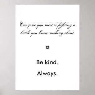 Be Kind Poster