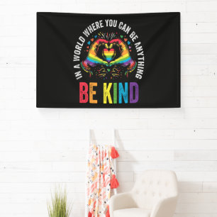 Be Kind Pride LGBT Month Banner