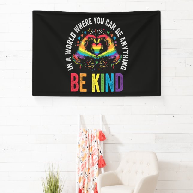 Be Kind Pride LGBT Month Banner (Insitu)