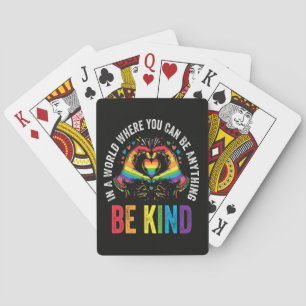 Be Kind Pride LGBT Month Playing Cards
