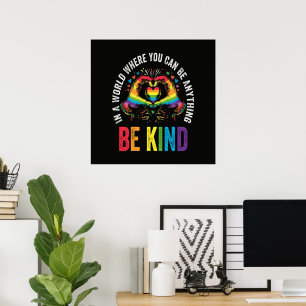 Be Kind Pride LGBT Month Poster