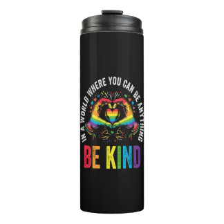 Be Kind Pride LGBT Month Thermal Tumbler