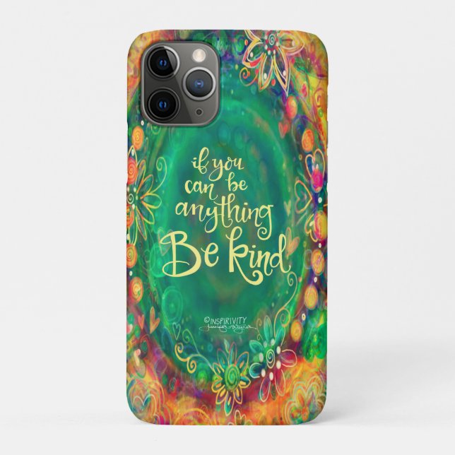 Be Kind Quote Pretty Encouragement Inspirivity Case-Mate iPhone Case (Back)