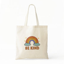 "Be Kind Rainbow – Colourful Positive Quote Design