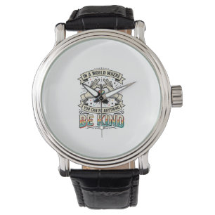 Be Kind Rainbow Heart Hands Vintage Shirt Design_1 Watch