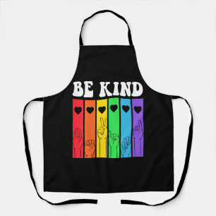 BE KIND Rainbow LGBT Flag Gay Pride Apron