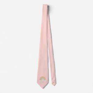 Be Kind – Rainbow Pastel Positivity Tie