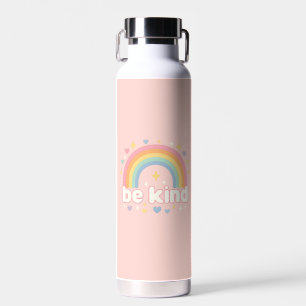 Be Kind – Rainbow Pastel Positivity Water Bottle