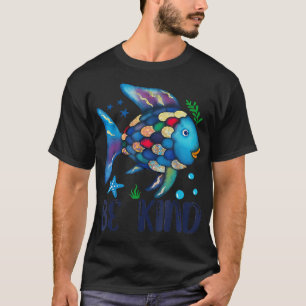 Be Kind Rainbow Scale Fish Teacher Reading Book To T-Shirt