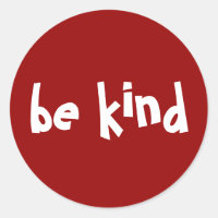 Be Kind RedTypography Navy White 