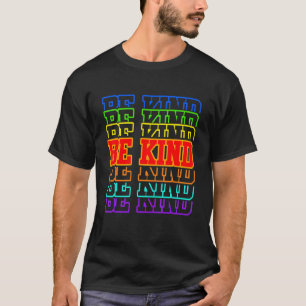 Be Kind Retro Orange Unity Kindness Anti Bullying  T-Shirt