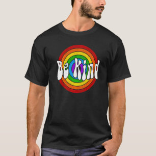 Be Kind Retro Rainbow Choose Kindness Inspirationa T-Shirt