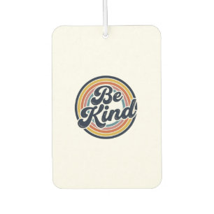 Be Kind Retro Rainbow Vintage Shirt Design_1 Car Air Freshener