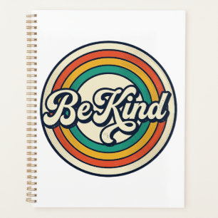 Be Kind Retro Rainbow Vintage Shirt Design_2 Planner